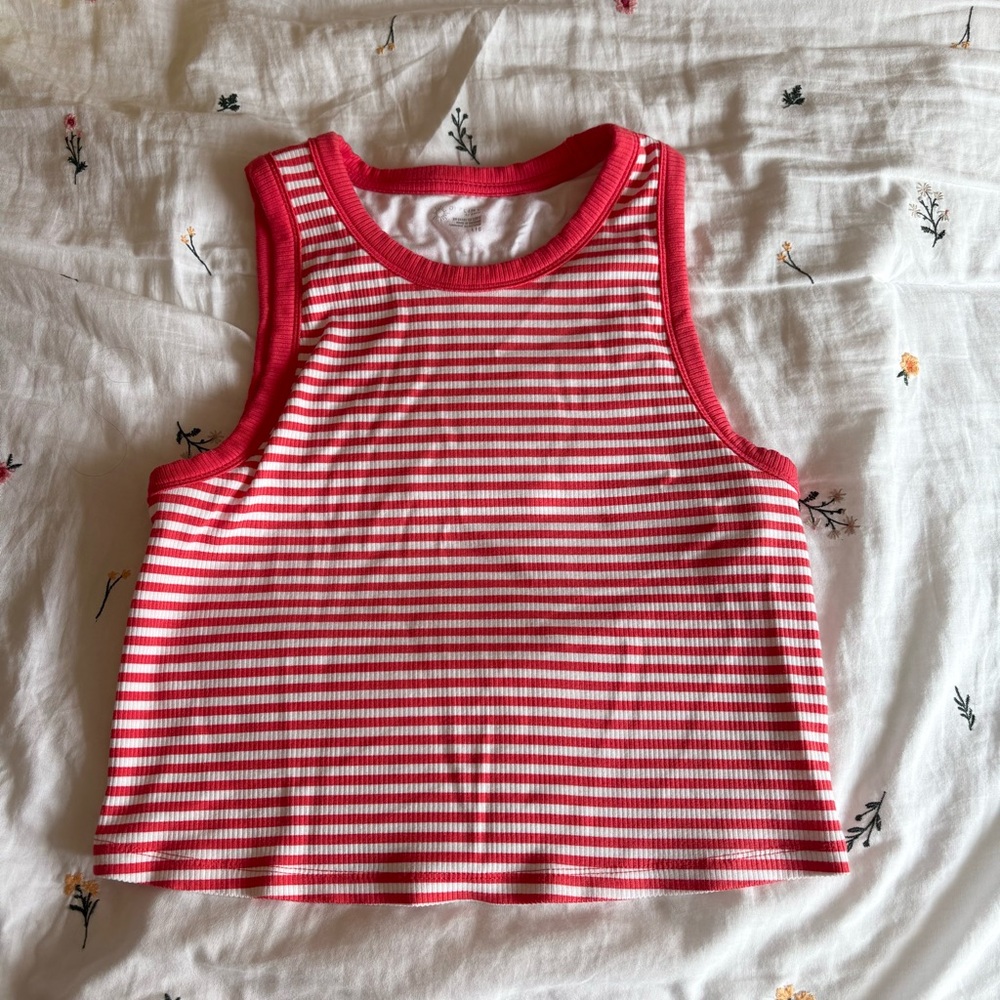 Red striped offline by aerie tank